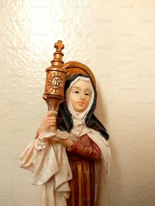 Saint Clare - Catholic stock images