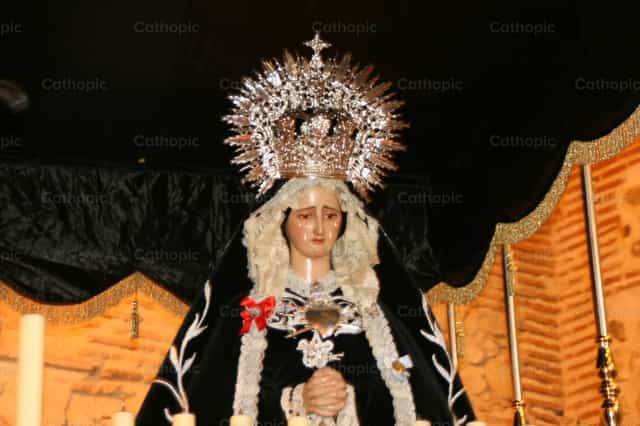 Imagen de la Virgen de Dolores - Banco de imágenes católicas