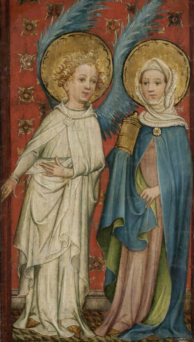 Ang Anghel at si Maria Magdalena sa Libingan - Mga Catholic stock image - Larawan ni Restored Christian Art