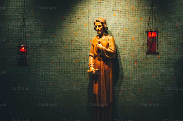 St. Joseph, model worker - Catholic stock images
