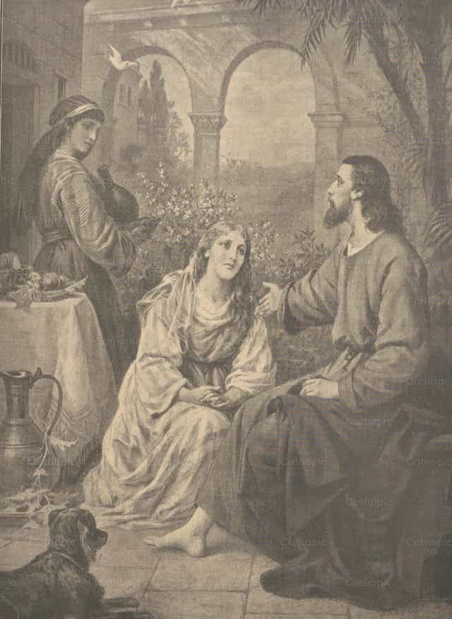 Mary chose the best part - Catholic stock images