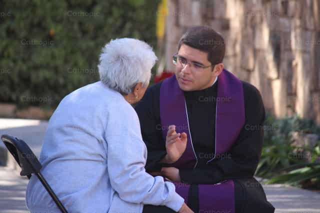 Reconciliação - Imagens católicas de stock
