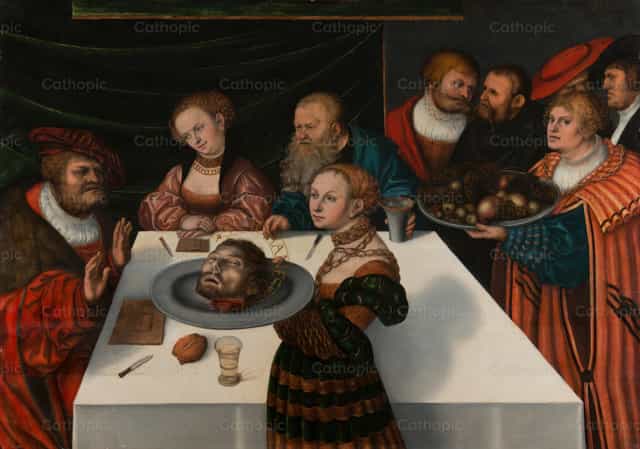 Het feestmaal van Herodes - Katholieke stockfoto's