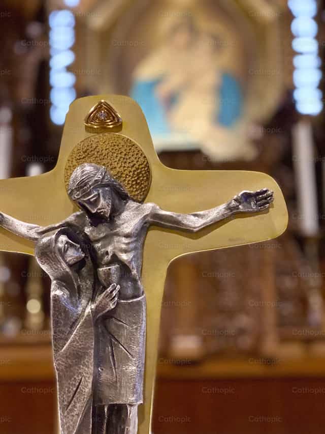 Croix d’unité de Schoenstatt - Images catholiques de stock