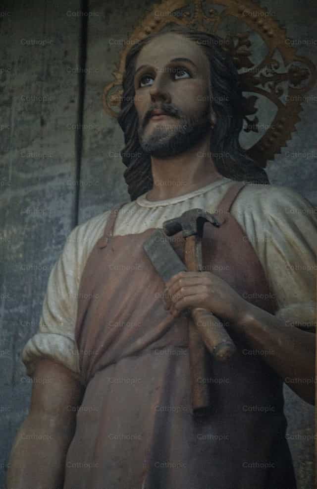 Jesus, o Carpinteiro - Imagens católicas de stock - Foto de Carolina BR