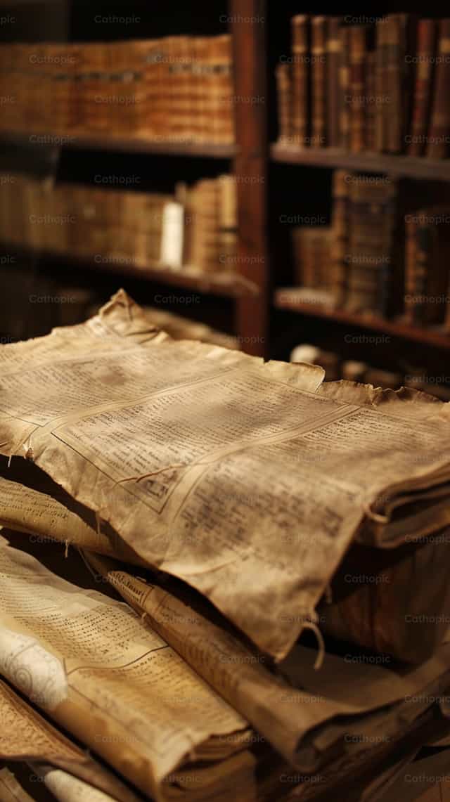 Textes anciens - Images catholiques de stock - Photo de Carolina BR