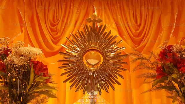 The Glory of the Eucharist - Catholic stock images