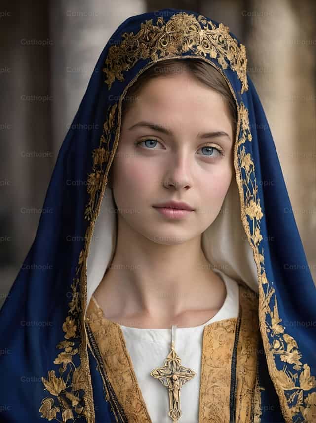 Mirada de la Virgen - Banco de imágenes católicas