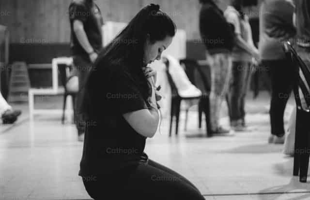 Young faith - Catholic stock images