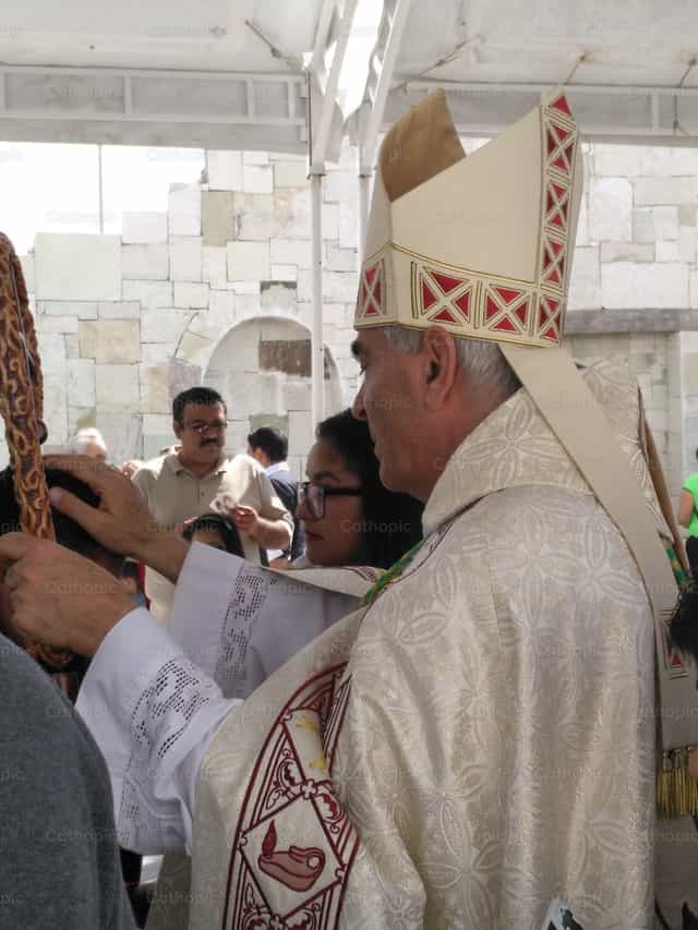 Bishop giving the blessing - Catholic stock images