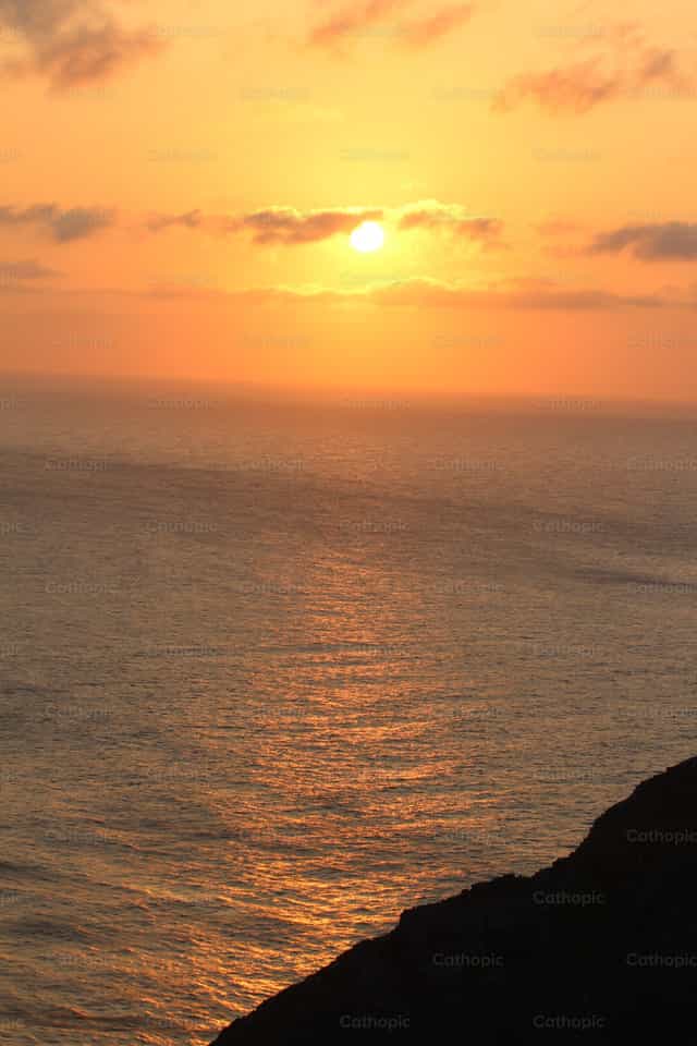 Sherbert Sunset - Katholieke stockfoto's