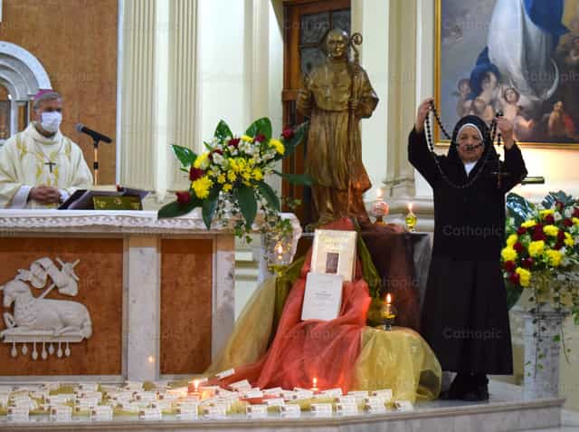 Bienheureux Thomas - Images catholiques de stock