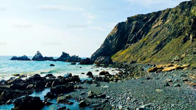 Bato at dagat - Mga Catholic stock image