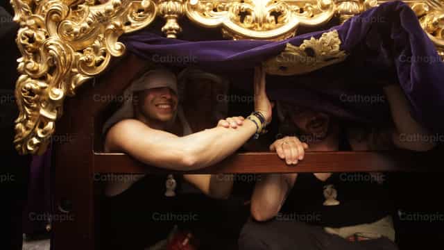 God geeft mij kracht - Katholieke stockfoto's