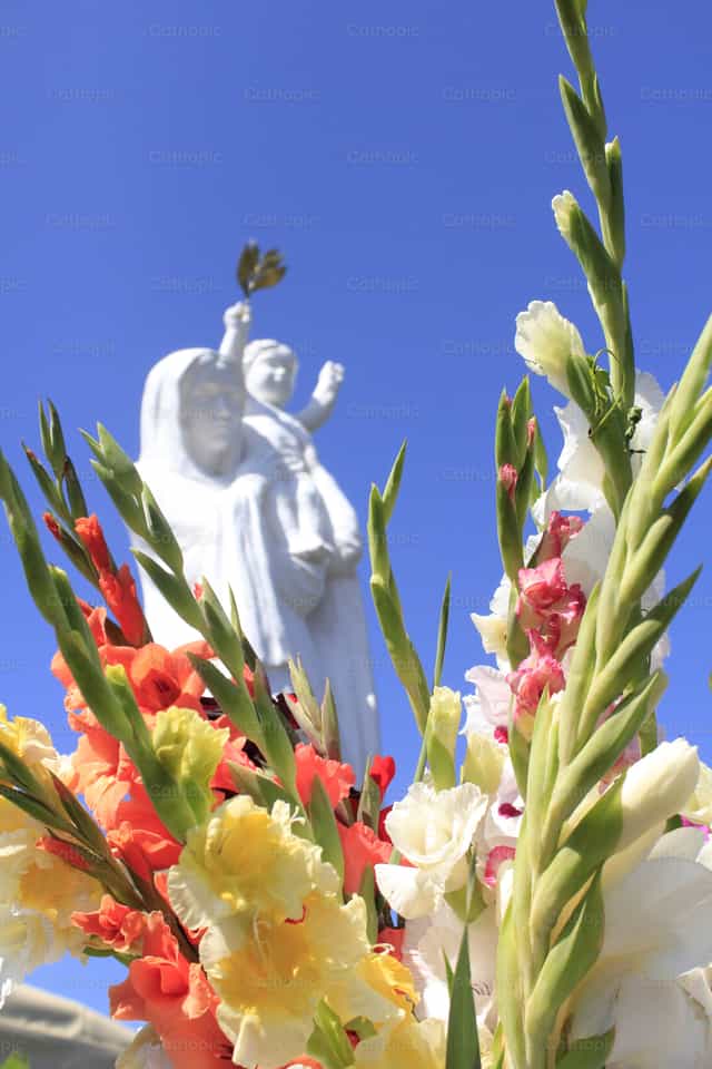 Virgen Maria con el niño - Banco de imágenes católicas