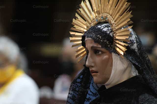 Notre-Dame des Douleurs - Images catholiques de stock