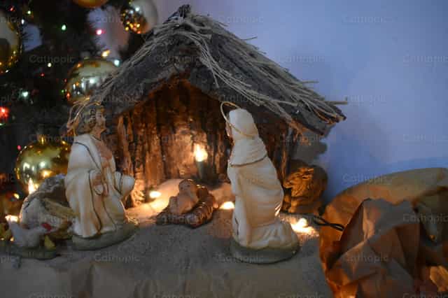 Naissance de Jésus - Images catholiques de stock