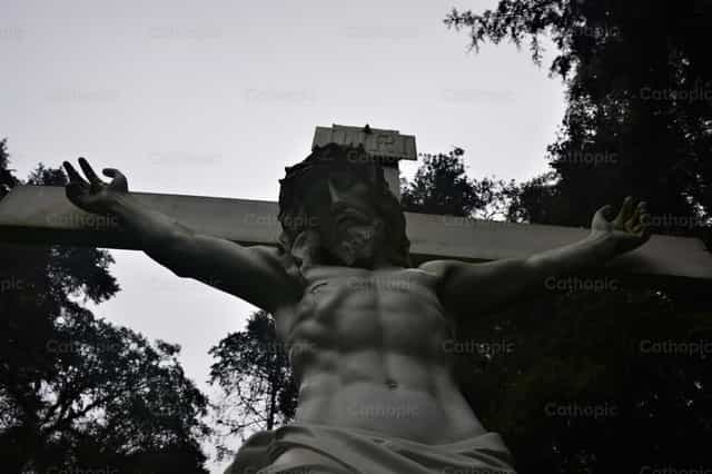 Christ on the cross - Catholic stock images