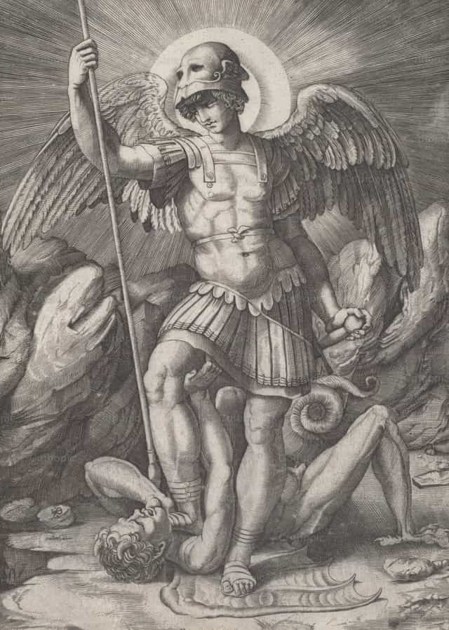 圣弥额尔 - 天主教图库图片 - 摄影： Restored Christian Art