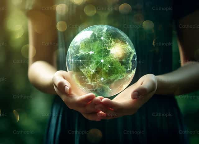 Laudato si - Images catholiques de stock - Photo de Carolina BR