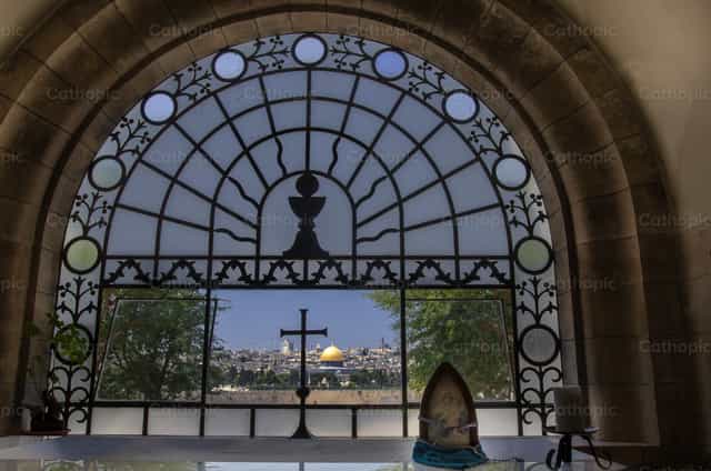 "Dominus Flevit" - Katholieke stockfoto's