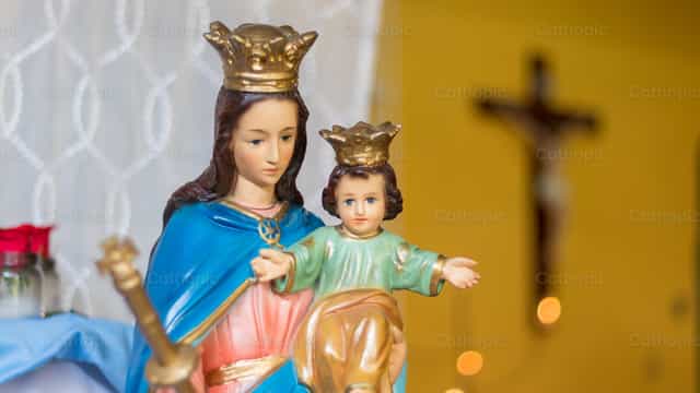 Mary Help of Christians - Catholic stock images