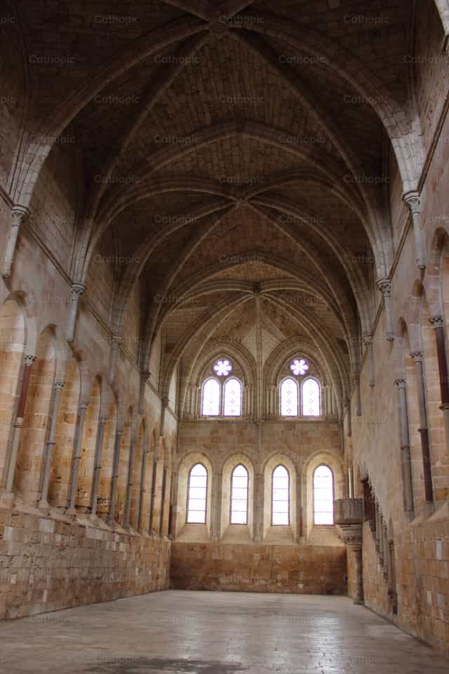 Kloster der Heiligen Maria von Huerta - Katholische Stockfotos