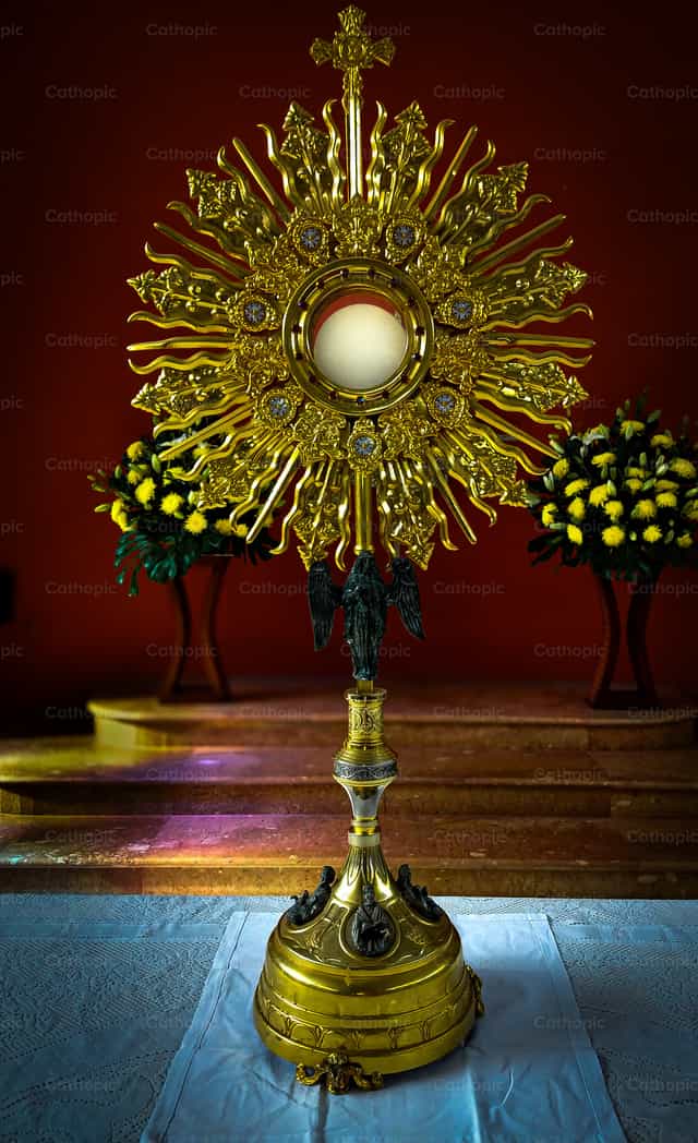 Pinakamabanal na Sakramento - Mga Catholic stock image