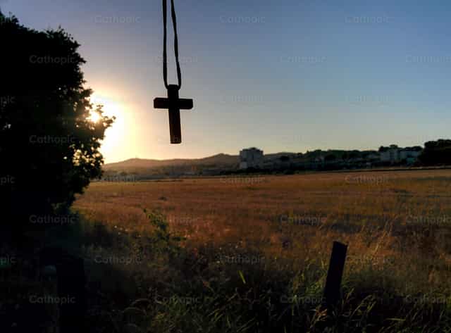 No ocaso da vida - Imagens católicas de stock - Foto de Armand _