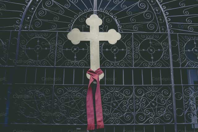 Krus sa Biyernes Santo - Mga Catholic stock image