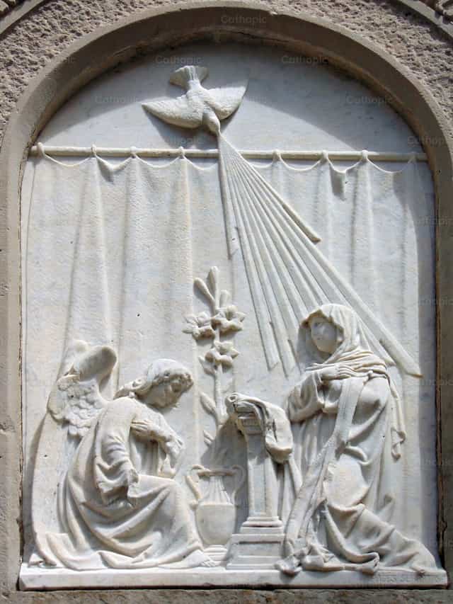 Primo mistero gaudioso - Immagini stock cattoliche