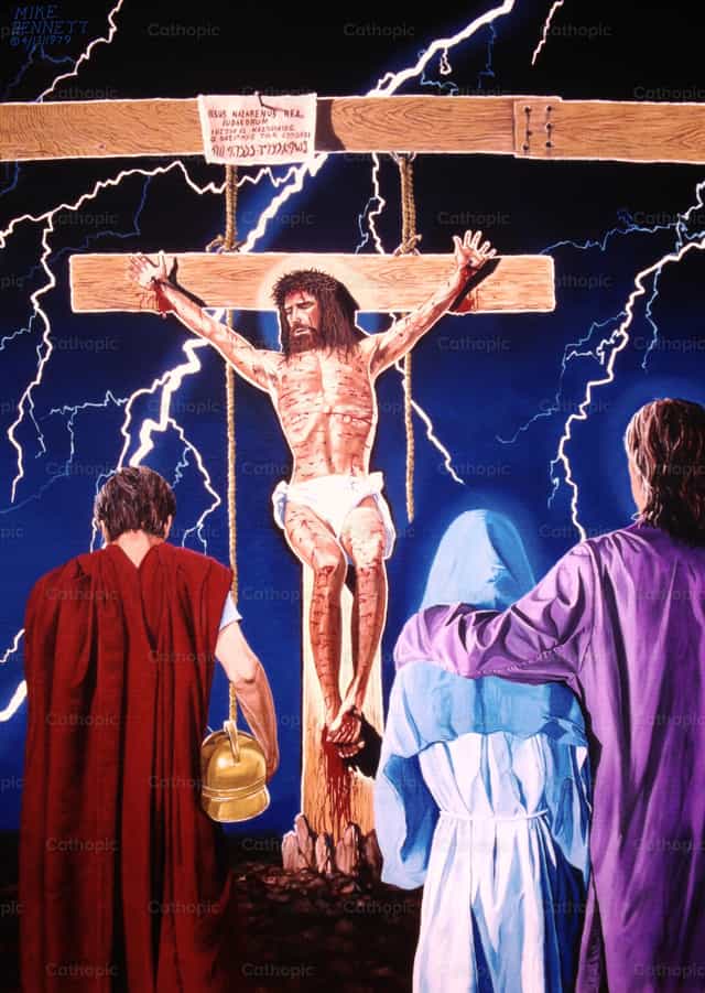 La crucifixión de Nuestro Señor - Banco de imágenes católicas