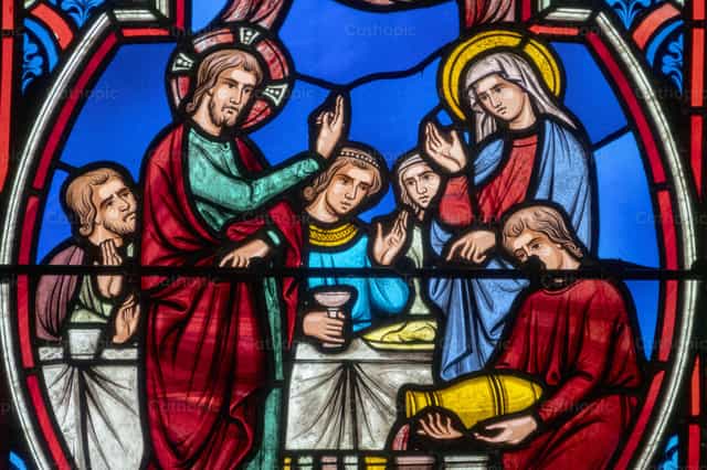 Kasalan sa Cana - Mga Catholic stock image - Larawan ni Joan Sutter
