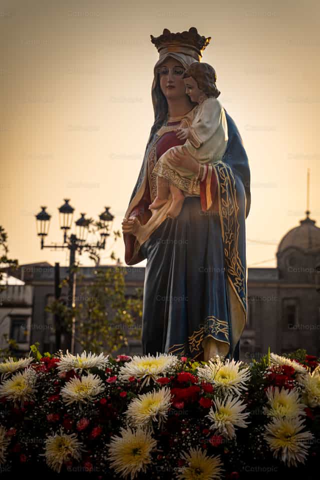 Birhen ng Carmen - Mga Catholic stock image