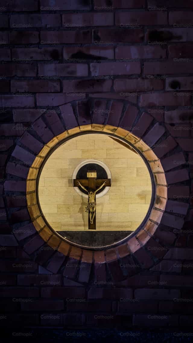 Cristo al centro - Immagini stock cattoliche