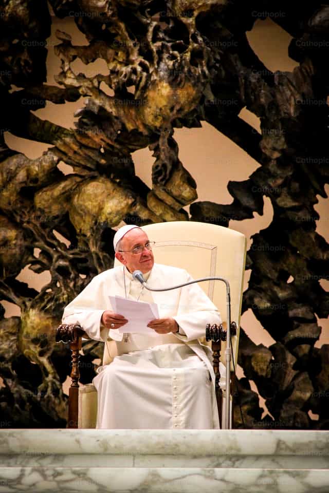Audiencia papal - Banco de imágenes católicas - Fotografía por Nicolás Núñez LC