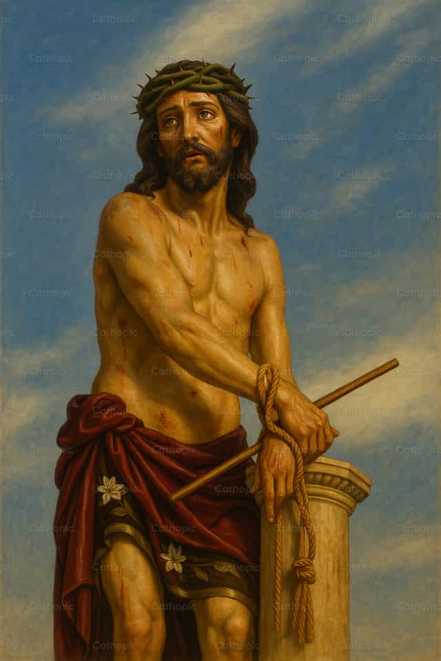 Ang Pagpapalo kay Kristo - Mga Catholic stock image