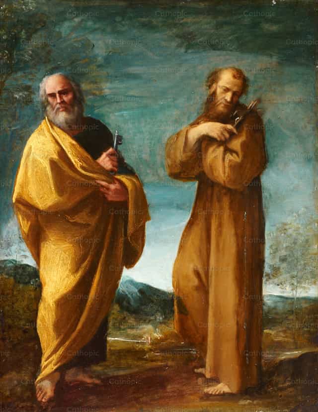 Santos Pedro y Francisco de Asís - Banco de imágenes católicas