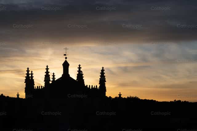 Atardecer en San Juan de los Reyes - Banco de imágenes católicas