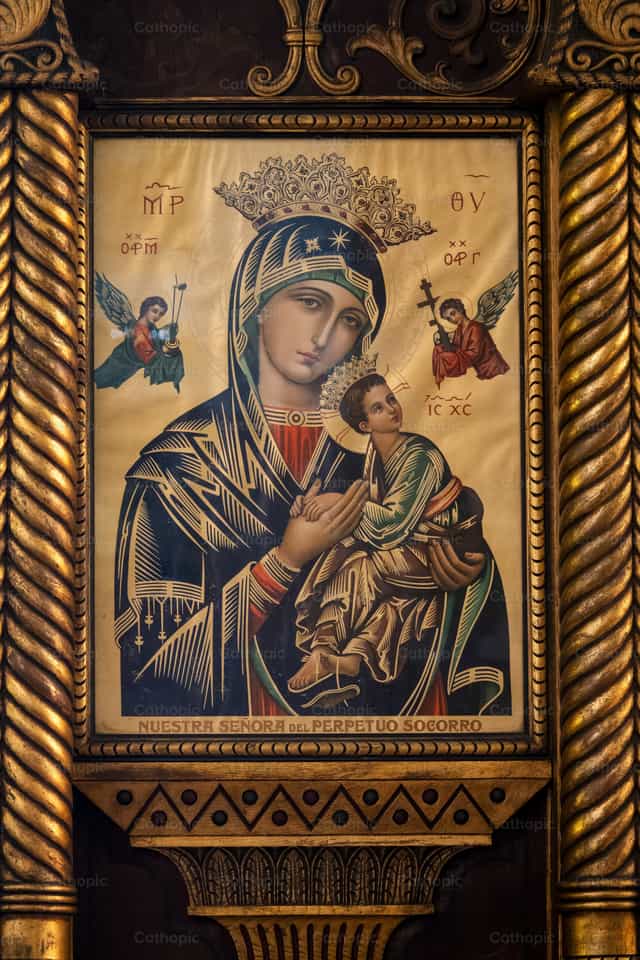 Nuestra Señora del Perpetuo Socorro - Banco de imágenes católicas - Fotografía por Joan Sutter