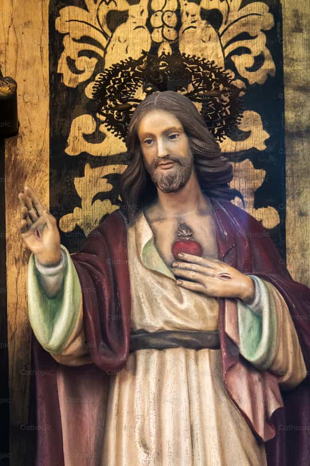 Heilig Hart van Jezus Christus - Katholieke stockfoto's - Foto door Joan Sutter