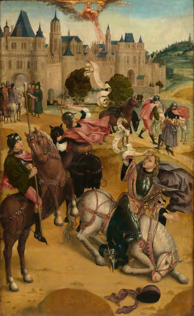A Conversão de São Paulo - Imagens católicas de stock - Foto de Restored Christian Art