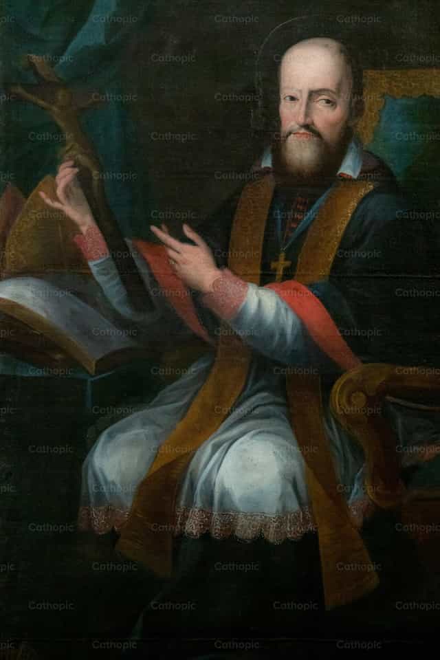 Saint François de Sales - Images catholiques de stock