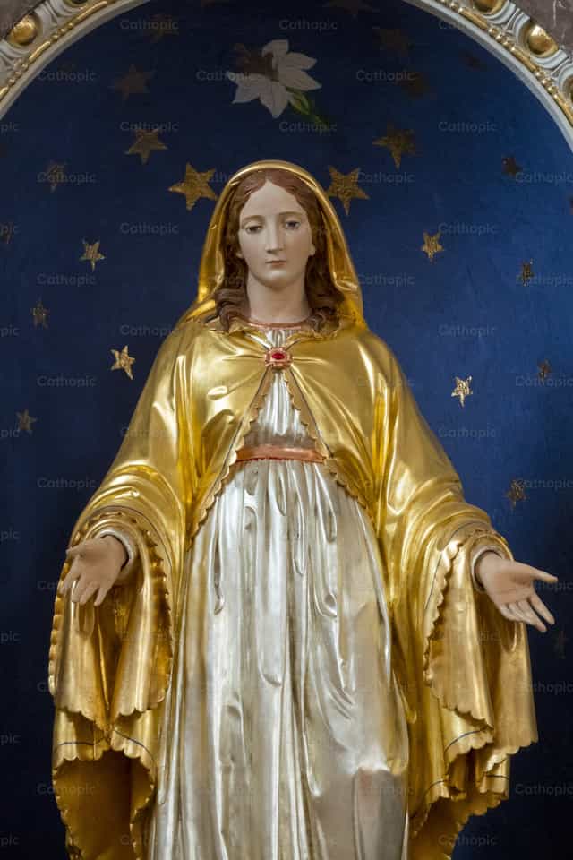Virgin Mary blessing - Catholic stock images - Photo by Joan Sutter