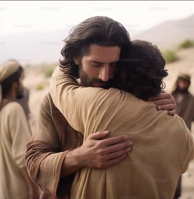 L’étreinte du Maître - Images catholiques de stock - Photo de Daniela Ag_S