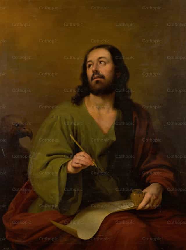 Święty Jan Ewangelista - Katolickie zdjęcia stockowe - Zdjęcie: Restored Christian Art
