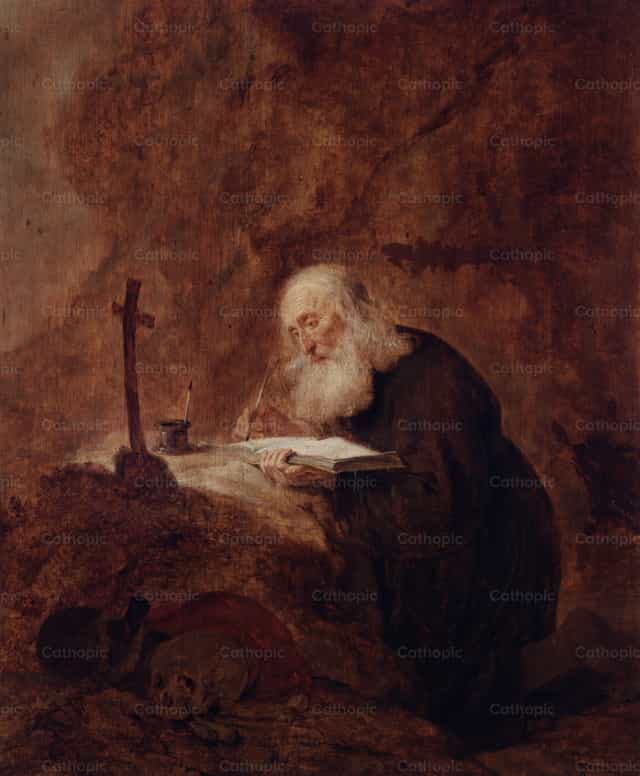 San Jerónimo - Banco de imágenes católicas - Fotografía por Restored Christian Art