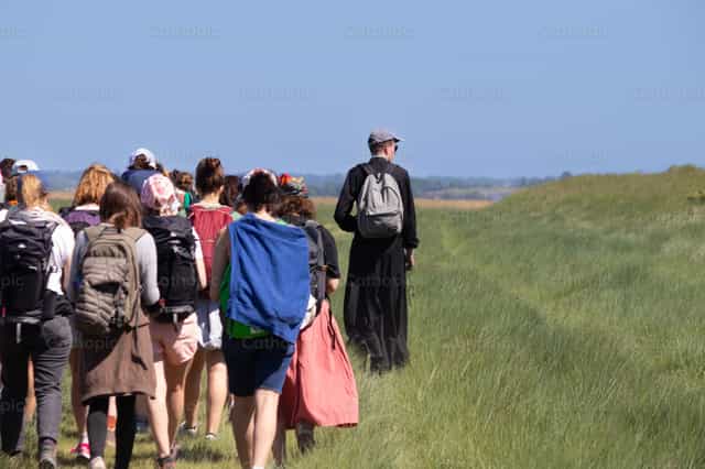 Pilgrims of hope - Catholic stock images