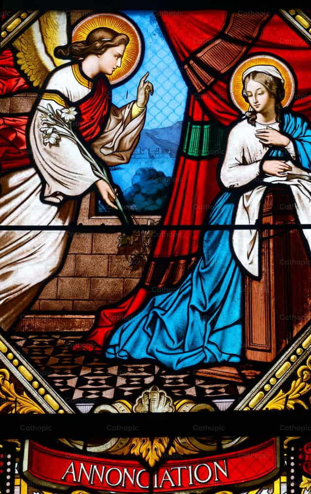 Verkündigung an Maria durch den Erzengel Gabriel - Katholische Stockfotos - Foto von Joan Sutter