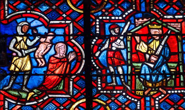 Julgamento do rei Salomão - Imagens católicas de stock - Foto de Joan Sutter